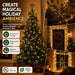 Warm White Christmas Lights Outdoor, 20FT 100 Count Incandescent Christmas Light Indoor, Waterproof Christmas Tree Strin