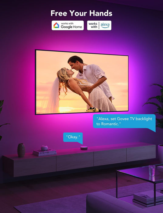 Govee Smart TV LED Backlight Strip, RGBIC for 40-50inch TVs