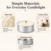 Tea Lights Candles 80 Pack, 4 Hour Palm Wax Tealights