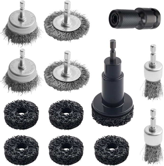All-in-One Wheel Hub Cleaning Tool Kit,Brake Rotor Cleaning Tool