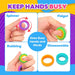 Fidget Toys Sensory Rings for Kids: 12 Pack Finger Spinner Rings - Texture Stress Toys for Kids Autism Calming - Fun Fid