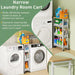 Slim Laundry Room Organization Cart with Upgraded Metal Hub Casters