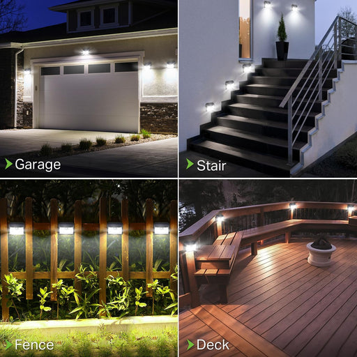 Solar Motion Lights Outdoor, Ultra Bright Solar Fence Lights with Motion Sensor, IP65 Waterproof Security Light 3 Modes,
