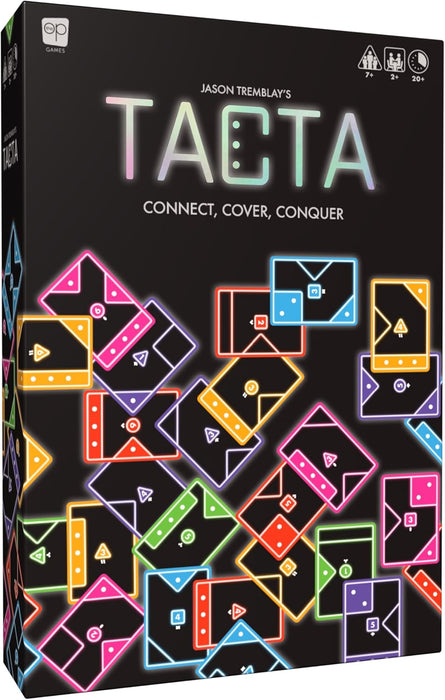 TACTA Card Game, Where Every Card Counts, Fast-Paced Strategic Shape Matching Party Game, Analyze and Optimize to Connec