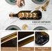 1 Pcs Wine Gifts Melted Serving Tray, Brown, Wine Bottle
