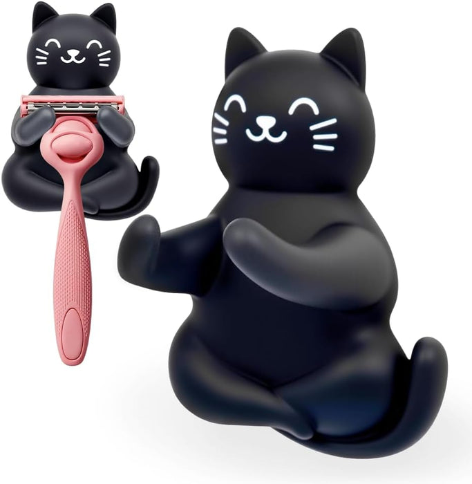 Cute Sloth Razor Holder for Shower Wall, Cat Lover Bathroom Decor