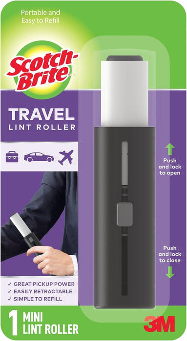 Mini Travel Lint Roller, Works Great On Pet Hair, 30 Sheets
