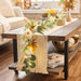 6ft Fall Garland for Mantle with Pumpkins