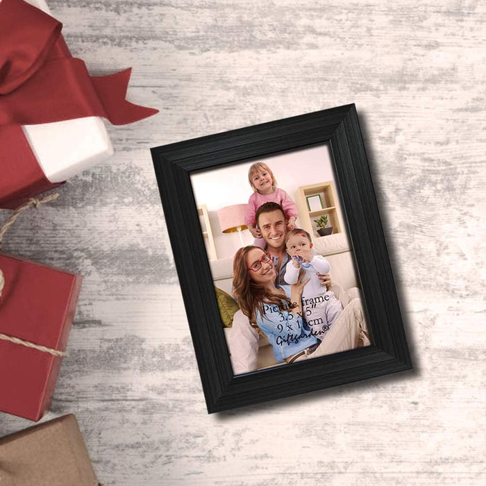 12-Pack 3.5 × 5 in Black Picture Frames