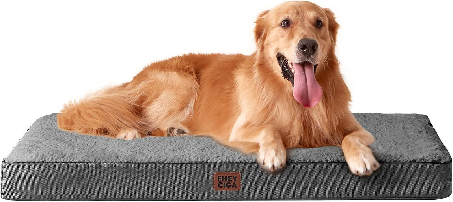 Orthopedic Dog Bed Large with Removable Washable Cover, 41IN Grey