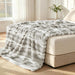 Plush Faux Rabbit Fur Throw Blanket – 850GSM Thick & Warm, Ultra Soft Fluffy Blanket for Couch, Bed, Sofa, Ideal Gift for Women, 50" × 60", Grey