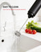Rechargeable Milk Frother Handheld, Dual Coil Whisk Head Electric Coffee Frother, Portable Hand Frother Wand Drink Mixer