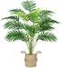 28" Fake Palm Tree, Artificial Floor Plant with Boho Woven Basket