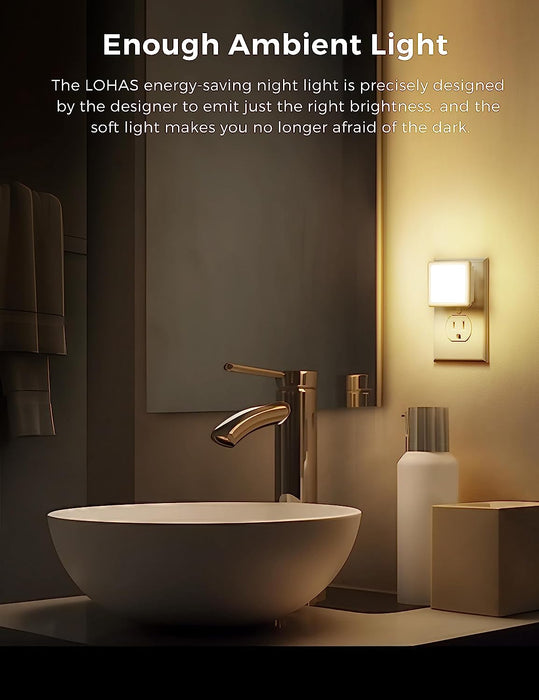 Night Light,Night Lights Plug into Wall, Dusk-to-Dawn Sensor