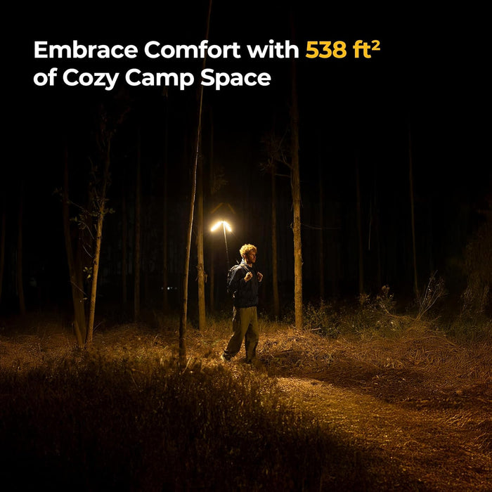 Telescopic Camping Light CL04, 15600mAh Camp Lantern Rechargeable