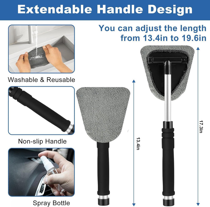 Windshield Cleaner Tool, 13Pcs Car Interior Cleaning Kit, Car Detailing Kit Interior Cleaner, Car Detailing Brushes, Car