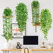 4Pcs Artificial Hanging Plants with Cascading Faux Vines
