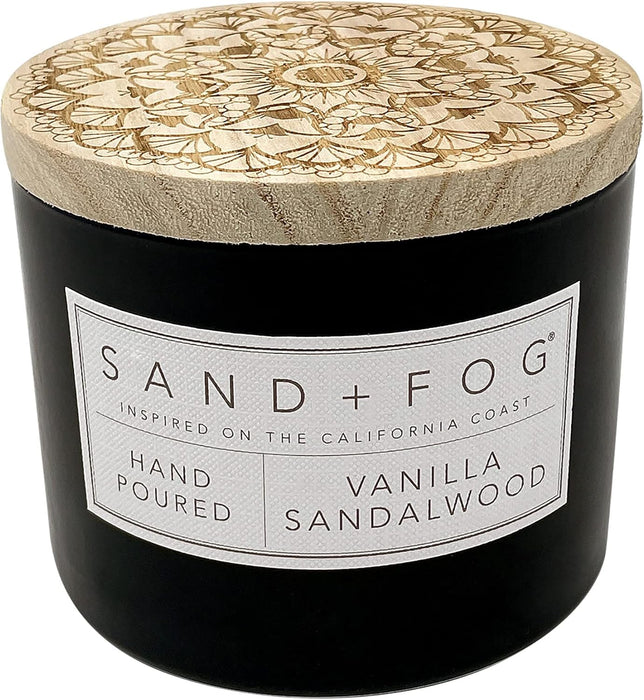 Scented Candle - Vanilla Sandalwood – Additional Scents and Sizes – 100% Cotton Lead-Free Wick - Luxury Air Freshening J