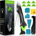5 in 1 Caulking Tool Silicone Caulking Grout Removal Sealant Finishing Tool with Stainless Steel Head, 6 Replaceable Pad