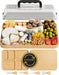 Charcuterie Board with Lid - Reversible, 2-in-1 Travel Portable Cheese Board for Picnics & Entertaining - Housewarming G