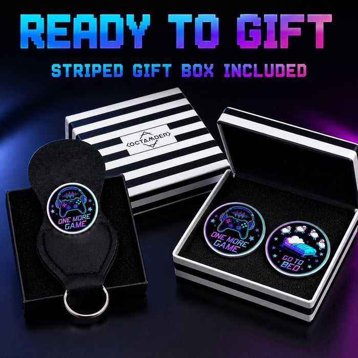 Gamer Gift for Men Boyfriend Husband Decision Coin Gaming Stuff Gamer Dad