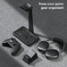 Solid Wood Headphone Stand with Controller Holder for Desk