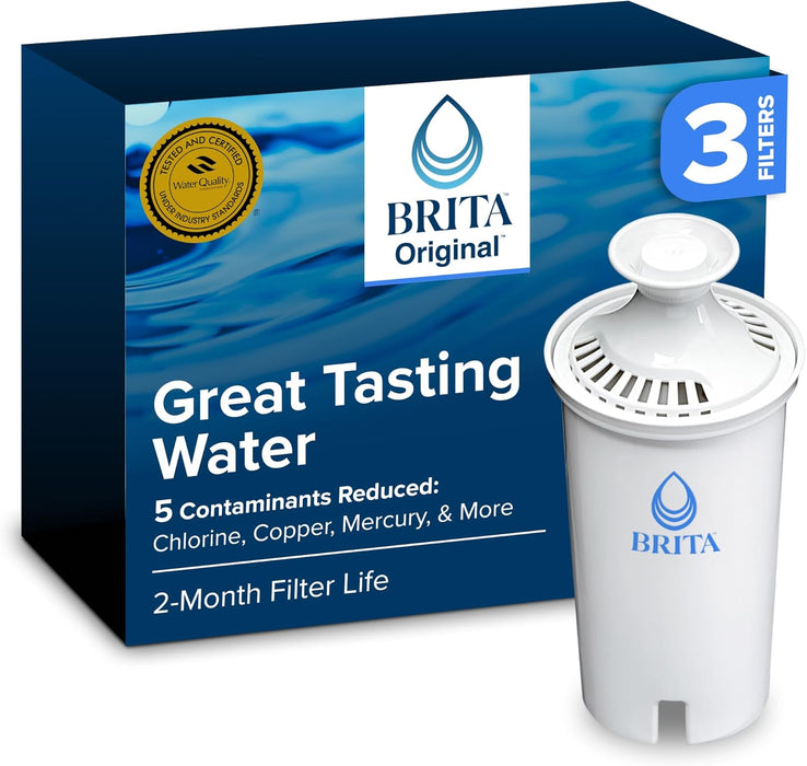 Original Replacement Water Filter, Pitchers and Dispensers, 3 Pack