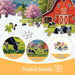 4-Pack 500 Piece Puzzles for Adults, Four Seasons Scenery Jigsaw Puzzles for Adults 500 Pieces, Fun Challenging Jigsaw Puzzles 500 Pieces for Adults Family Game Gift for Home Decor Wall Art