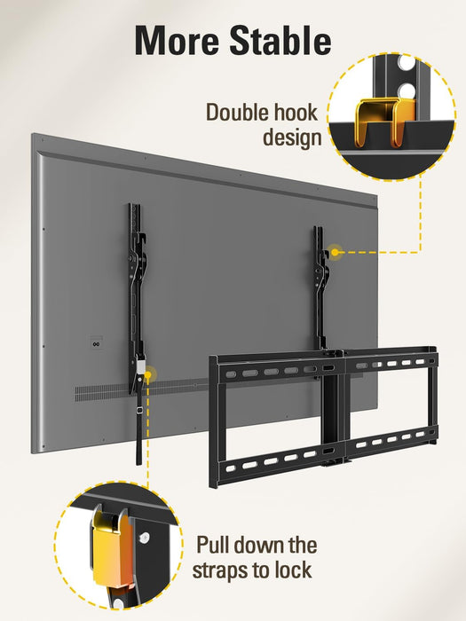 Tilting TV Wall Mount for Most 37-90 Inch TVs up to 132lbs