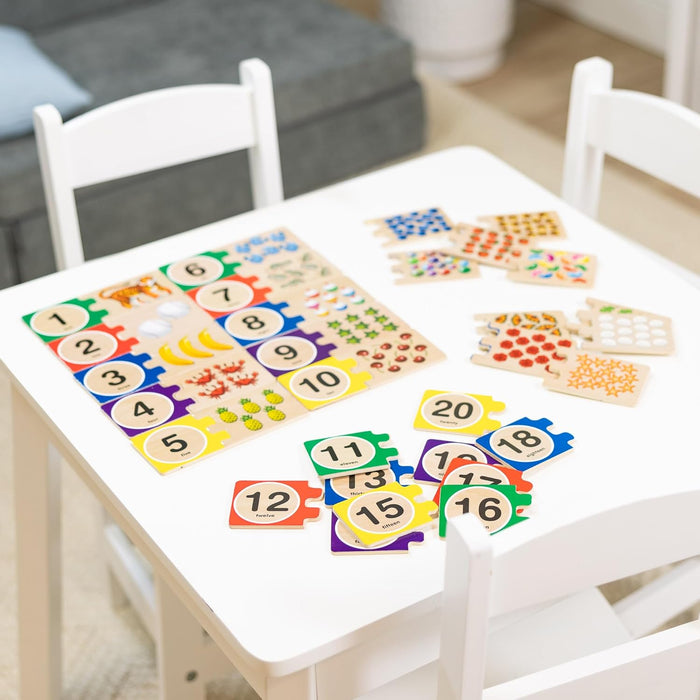 Melissa & Doug Self-Correcting Wooden Number Puzzles Set