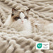 Soft Sherpa Blanket Fluffy Throw Gift Beige 50"x60"