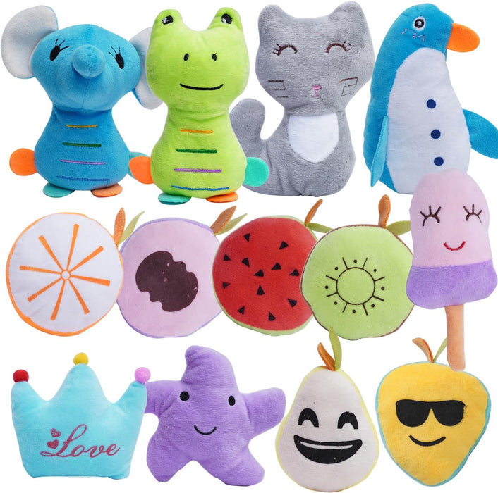 Pack of 26 Soft Small Medium Dog Squeaky Toys for Puppy