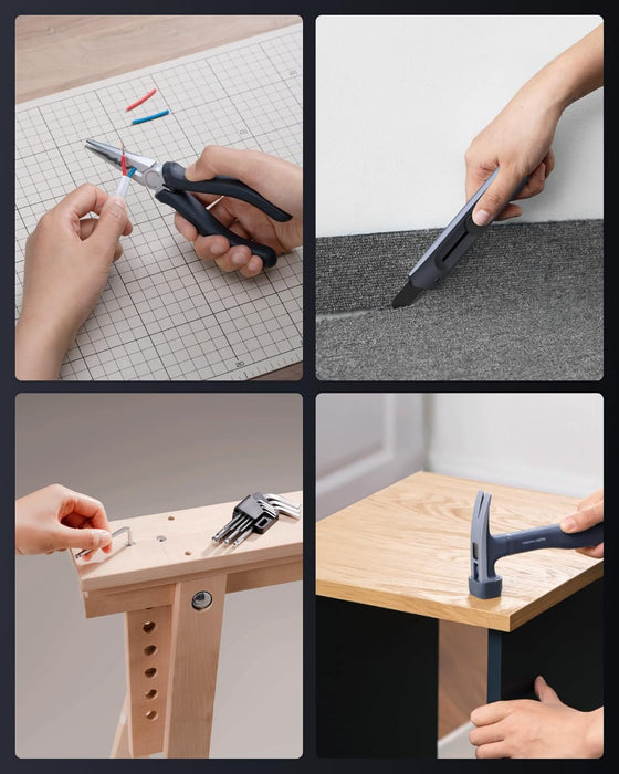 40-Piece Tool Kit for Home Improvement, Household Essentials & DIY