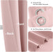 Blackout Curtains for Bedroom 2 Panels 40 x 63 Inch Long Pink