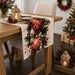 Christmas Decorations - Xmas Balls Snowflake Pine Cone Table Runner
