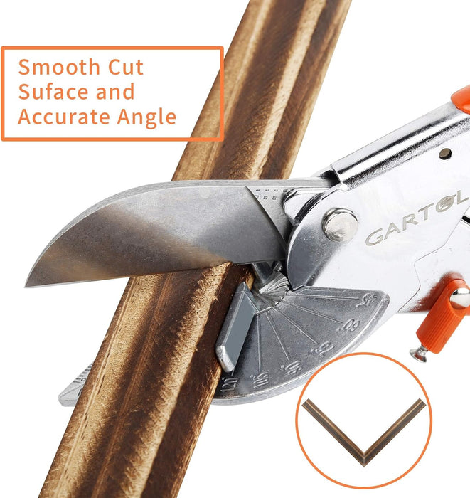 45-135° Adjustable Miter Shears, Quarter Round Cutter for PVC & Trim