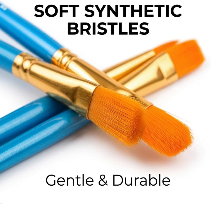 Acrylic Paint Brushes Set, 20 Pcs Pointed Tip Artist Paintbrushes