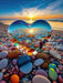 Jigsaw Puzzles for Adults 1000 Pieces, Love Pebbles Beach Puzzle, Impossible Difficult Hard Fun 1000 Piece Jigsaw Puzzle