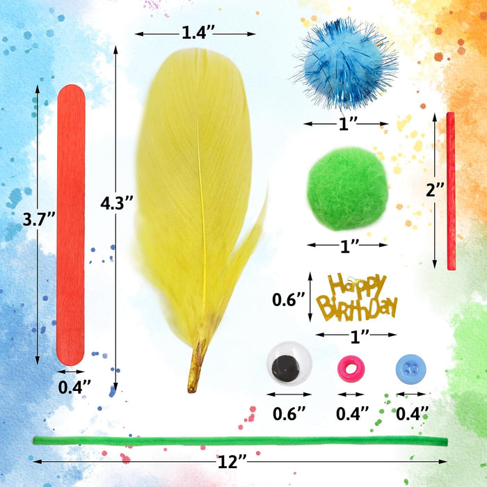 Arts and Crafts Supplies for Kids Craft Materials 1850Pcs