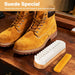 2 Pcs Suede Shoe Brush Nubuck Leather Cleaner Shoes Shine Dauber Crepe Applicators Set with Cleaning Eraser(Brush with Eraser)