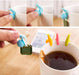 10-Pack Silicone Snail Tea Bag Clips - Cute Colorful Cup Edge Holders for Tea Bags