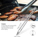 8PCS BBQ Grill Tools Set with Extra Thick Stainless Steel Spatula, Fork, Tongs & Cleaning Brush - Complete Barbecue Acce