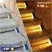 Solar Stair Lights 6 Pack, Solar Step Lights Outdoor Waterproof