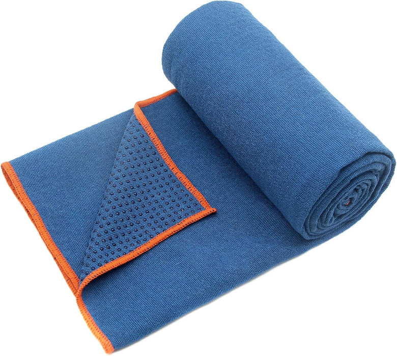2 Pack Hot Yoga Towel with Grip Dot, Non Slip Yoga Mat Towe Sweat Absorbent Towel for Hot Yoga,Bikram, Pilates and Fitne