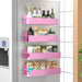 4 Pack Magnetic Spice Storage Rack Organizer for Refrigerator and Oven, Black Fridge Organizers and Storage