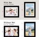 Picture Frames 5x7 2 Pack Made of Solid Wood Black for Wall Mounting and Tabletop Display