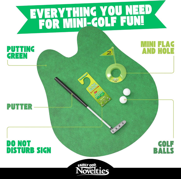 Potty Putter Toilet Time Golf Game -  - Funny Novelty Bathroom Sports Gift