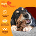 Strong Chew Ring Dog Toy, Chew Toy Made with Real Beef & Chicken