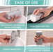 4 Pack Damp Dusting Sponge Duster, Grey Dust Cleaning Sponge, Reusable Household Cleaning Sponge Tool for Blinds, floorb