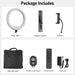 21 inch Ring Light with Stand Outer 55W 5600k Dimmable LED Light, Tripod Stand,and Phone Holder，Remote Controller,Carrying Bag ，CRI 97+ 2540lux, for Streaming Home Office Zoom Call Lighting